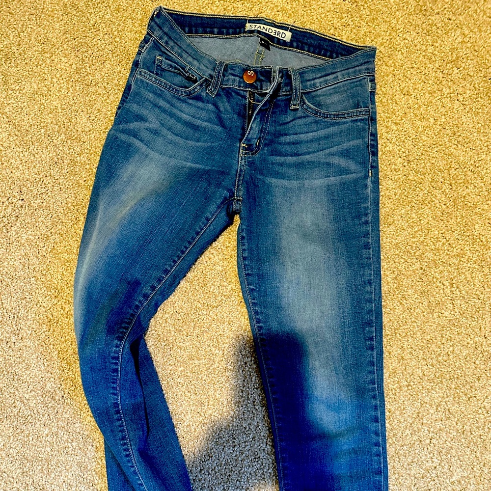 1 or 2 pairs Standerd stretch skinny jeans.